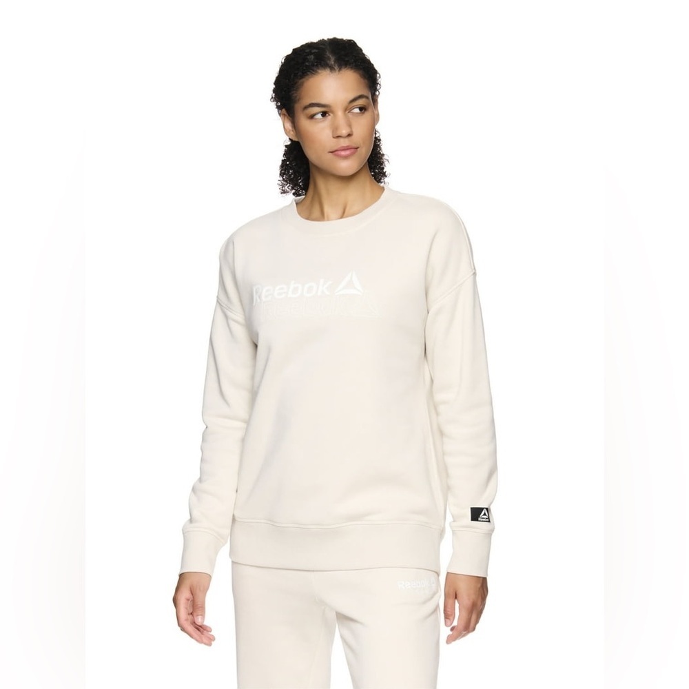 Reebok Off-White Crewneck Sweatshirt sz M
